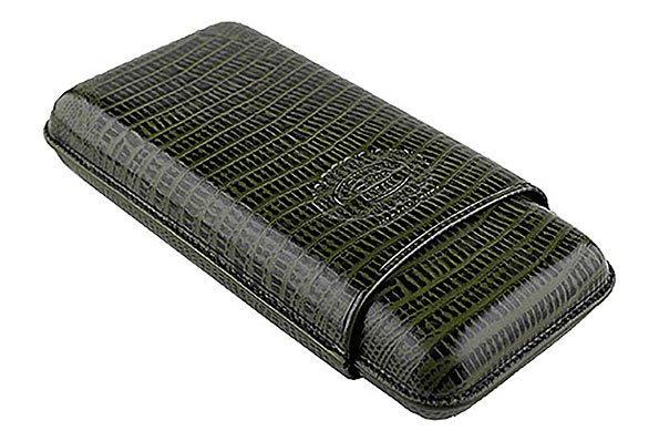 Hoyo de Monterrey Grün Leder Zigarrenetui für 3 Zigarren Hoyo de Monterrey Grün Leder Zigarrenetui für 3 Zigarren