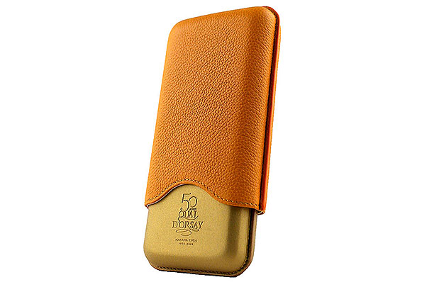 Quai D'Orsay 50 Aniversario '24 Leather Cigar Case for 3 Cigars  Quai D'Orsay 50 Aniversario '24 Leather Cigar Case for 3 Cigars