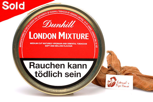 alfred dunhill tobacco Alfred Dunhill London Mixture Pipetobacco 50g Tin Estervals Pipe House