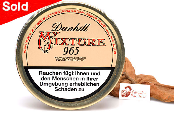 dunhill tobacco Alfred Dunhill My Mixture 965 Pipetobacco 100g Tin Estervals Pipe House
