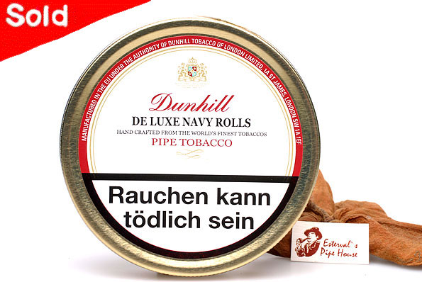 navy roll tobacco Alfred Dunhill De Luxe Navy Rolls Pipe Pipetobacco 50g Tin Estervals Pipe  House