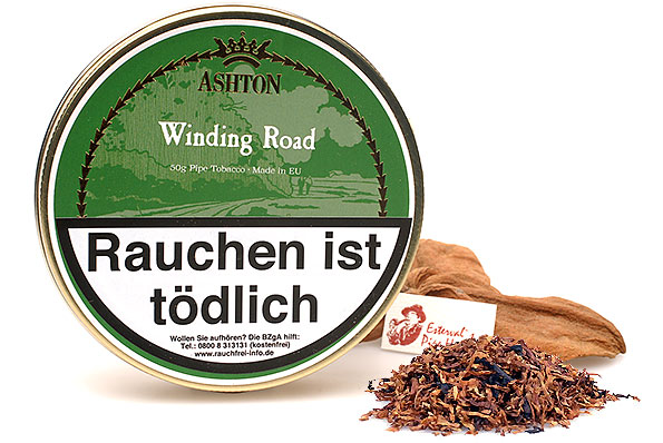 Ashton Winding Road Pipe tobacco 50g Tin Ashton Winding Road Pipe tobacco 50g Tin