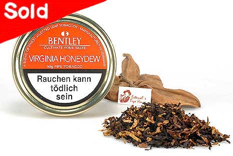 Bentley Virginia Honey Dew Pipetobacco 50g Tin Estervals Pipe House