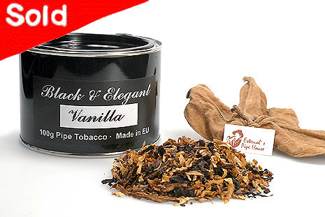 Black & Elegant Vanille Pipe tobacco 100g Tin