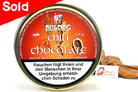 Bulldog Chili & Chocolate Pipe tobacco 100g Tin