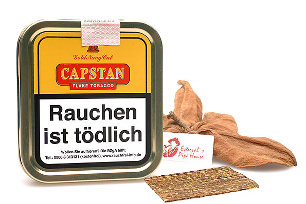 Capstan Gold Navy Cut Flake Pipe tobacco 50g Tin  Capstan Gold Navy Cut Flake Pipe tobacco 50g Tin