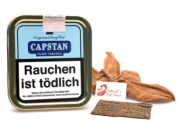 Capstan Original Navy Cut Flake Pfeifentabak 50g Dose  Capstan Original Navy Cut Flake Pfeifentabak 50g Dose