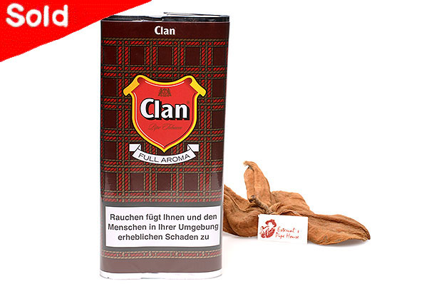 Clan Burgundy (Full Aroma) Pipetobacco 50g Pouch Estervals Pipe House