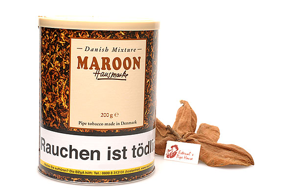 maroon tobacco Danish Mixture Maroon (Choco Nougat) Pipetobacco 200g Tin Estervals Pipe  House