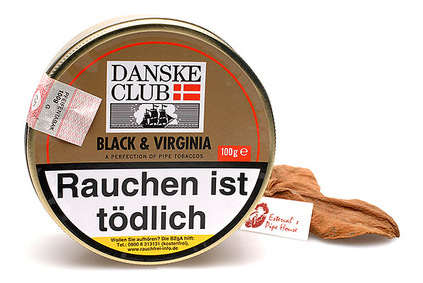 Danske Club Black & Virginia Pipe tobacco 100g Tin  Danske Club Black & Virginia Pipe tobacco 100g Tin