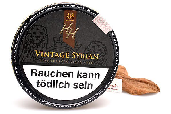 Mac Baren HH Vintage Syrian Pipetobacco 100g Tin Estervals Pipe House