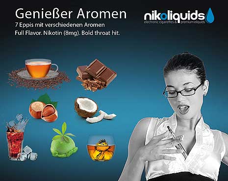 liquid probierset mit nikotin Liquids Probierset 4 Sorten Nikotinliquid je 2 ml (Smoke Leaf) 3 main image 0