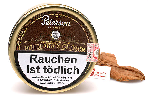 peterson aromatic tobacco Peterson Founder´s Choice Pipetobacco 100g Tin Estervals Pipe House