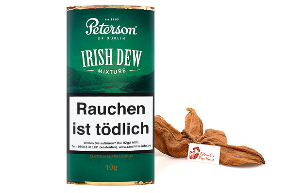 irish dew tobacco Peterson Irish Dew Mixture Pfeifentabak 40g Pouch Estervals Pipe House