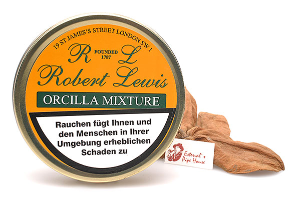 Robert Lewis Orcilla Mixture Pipetobacco 50g Tin Estervals Pipe House