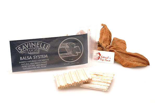 SAVINELLI Balsa-Filter 6 Mm – 100 Stück Packung, Für Pfeifen, Absorbiert Feuchtigkeit & Kondensat