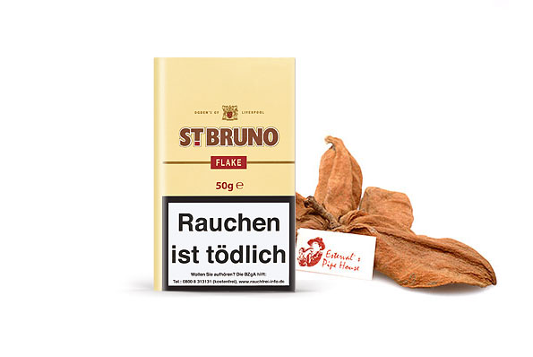 saint bruno pipe tobacco St. Bruno Flake Pipe tobacco 50g Pouch Estervals Pipe House
