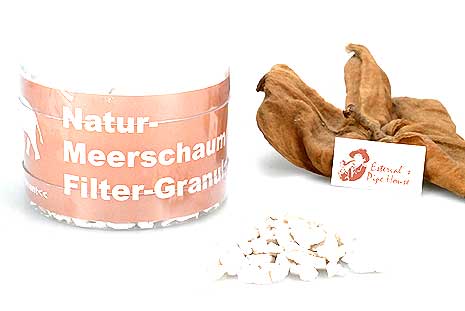 white elephant Natur Meerschaum Filter Granulat 90g white elephant Natur Meerschaum Filter Granulat 90g