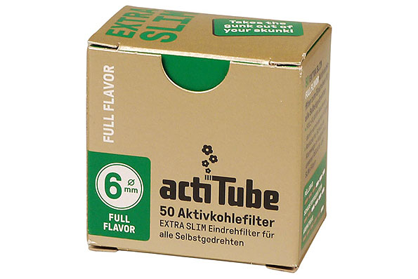 actiTube Aktivkohlefilter 6mm Full Flavor (50 Filter) actiTube Aktivkohlefilter 6mm Full Flavor (50 Filter)