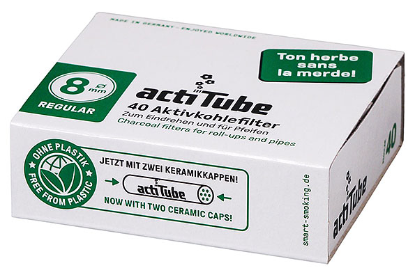 actiTube Activated Carbon Filter 8mm (40 Filters) actiTube Activated Carbon Filter 8mm (40 Filters)