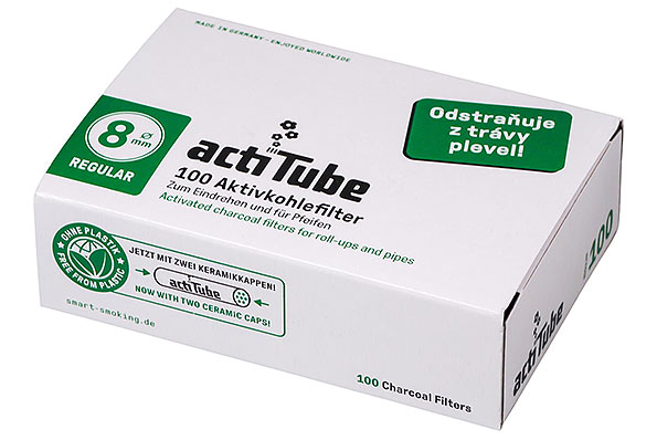 actiTube Aktivkohlefilter 8mm (100 Filter) actiTube Aktivkohlefilter 8mm (100 Filter)