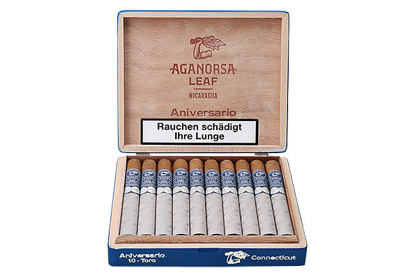 Aganorsa Leaf Aniversario Connecticut Toro 10 Zigarren Aganorsa Leaf Aniversario Connecticut Toro 10 Zigarren