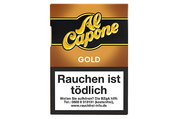 Al Capone Pockets Gold Filter 18 Cigarillos  Al Capone Pockets Gold Filter 18 Cigarillos