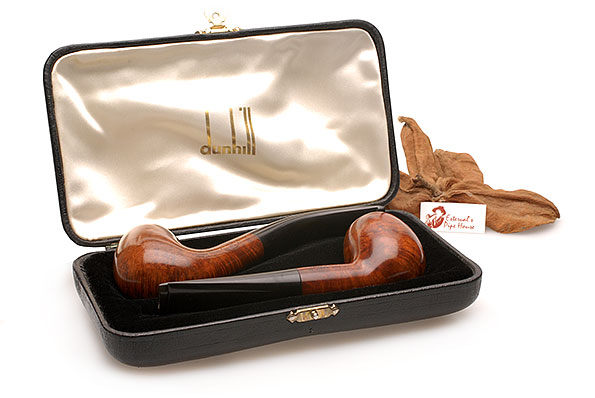 Alfred Dunhill Amber Root 2 Pipes Set