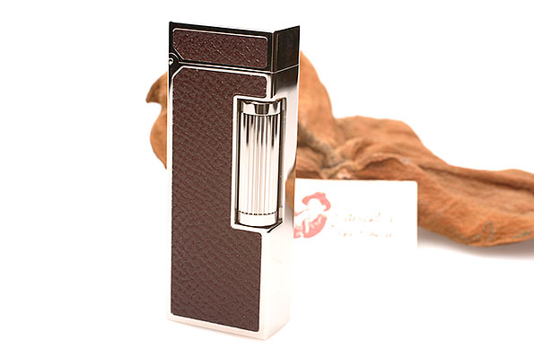 Alfred Dunhill Lighter Rollagas Burgundy Cowhide