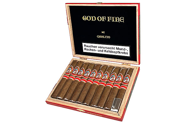 God Of Fire by Carlito Double Corona 10 Cigars  God Of Fire by Carlito Double Corona 10 Cigars