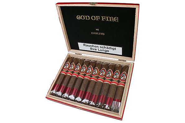 God Of Fire by Carlito Diademas 56 10 Zigarren  God Of Fire by Carlito Diademas 56 10 Zigarren