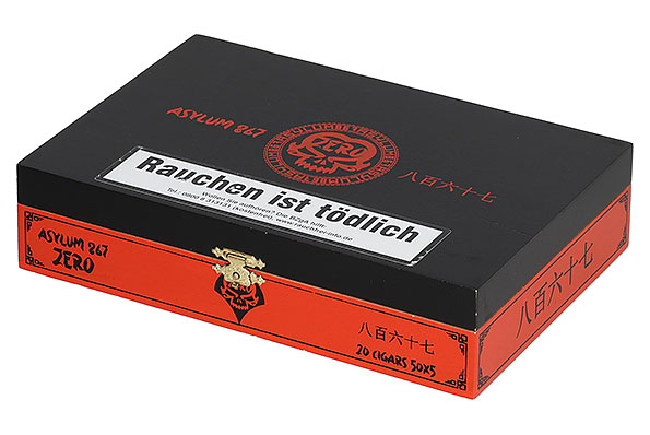 Asylum 13 Zero Robusto 20er Kiste geschlossen