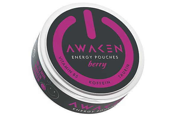 AWAKEN Energy Pouches Berry 12g Tin AWAKEN Energy Pouches Berry 12g Tin