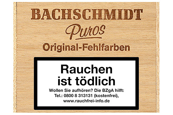 Bachschmidt Puros Fehlfarben Sumatra 50 Zigarillos