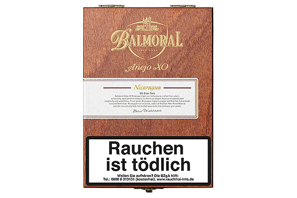 Balmoral Añejo XO Nicaragua Gran Toro (Toro) 20 Zigarren  Balmoral Añejo XO Nicaragua Gran Toro (Toro) 20 Zigarren