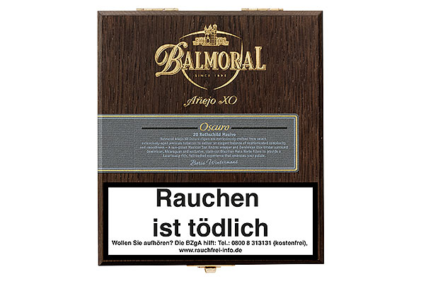Balmoral Añejo XO Oscuro Rothschild Masivo 20 Zigarren