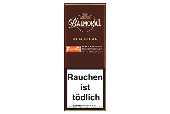Balmoral Dominican Selection Churchill Tubo 3 Zigarren