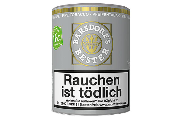 Barsdorf's Bester Bright Virginia Pipe tobacco 160g Tin Barsdorf's Bester Bright Virginia Pipe tobacco 160g Tin