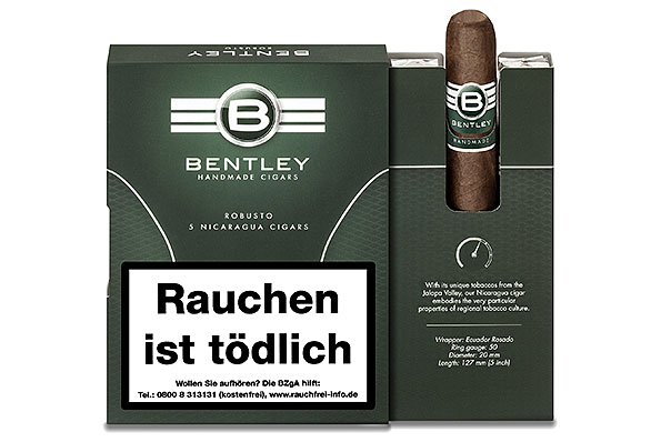 Bentley Green Robusto (Robusto) 5 Zigarren