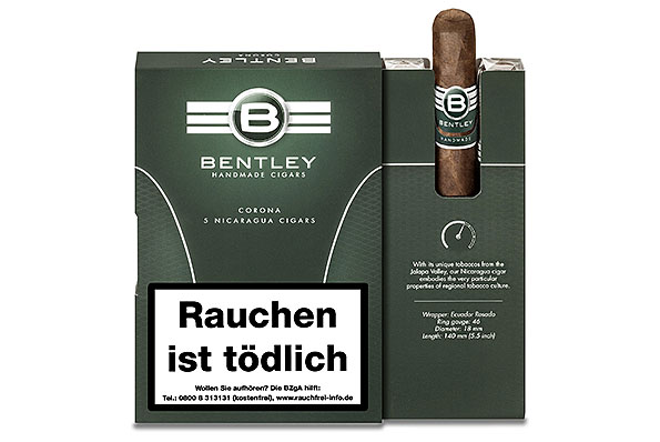 Bentley Green Corona (Corona) 5 Cigars Bentley Green Corona (Corona) 5 Cigars