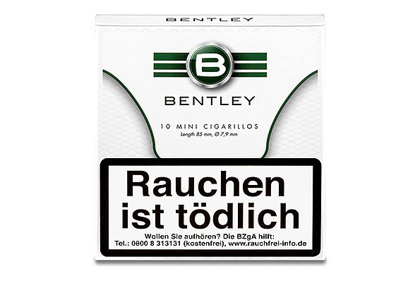 Bentley White Mini Cigarillos 10 Cigarillos Bentley White Mini Cigarillos 10 Cigarillos