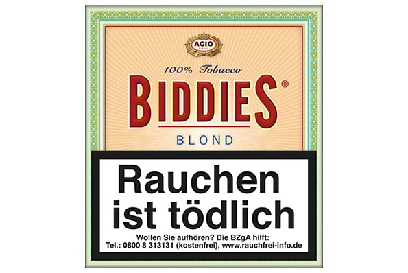 Agio Biddies Blond 20 Cigarillos  Agio Biddies Blond 20 Cigarillos