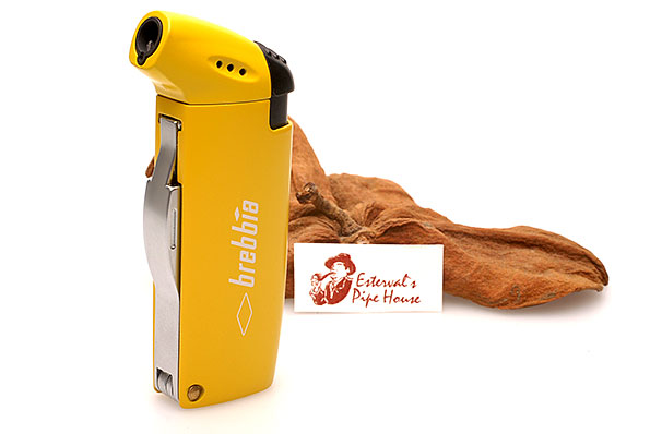 Brebbia Bowl Flame Pipe Lighter Yellow with Pipe Tool Brebbia Bowl Flame Pipe Lighter Yellow with Pipe Tool