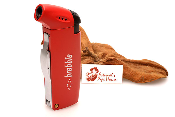Brebbia Bowl Flame Pfeifenfeuerzeug Rot mit Besteck Brebbia Bowl Flame Pfeifenfeuerzeug Rot mit Besteck