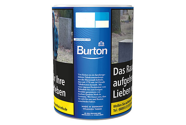 Burton Blue Cigarette tobacco 65g Tin Burton Blue Cigarette tobacco 65g Tin