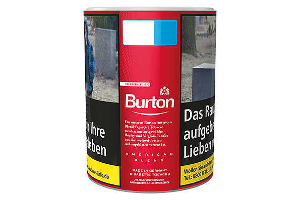 Burton Original American Blend Cigarette tobacco 120g Tin Burton Original American Blend Cigarette tobacco 120g Tin