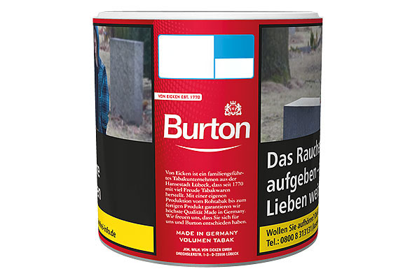 Burton Red Cigarette tobacco 43g Tin  Burton Red Cigarette tobacco 43g Tin