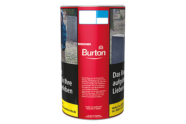 Burton Red Cigarette tobacco 90g Tin  Burton Red Cigarette tobacco 90g Tin
