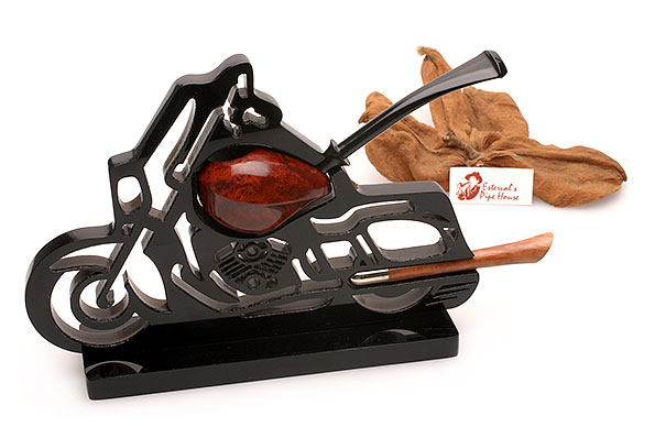 C-Pipe 15 Freehand Saddle Tank mit Stopfer und Ständer oF C-Pipe 15 Freehand Saddle Tank mit Stopfer und Ständer oF