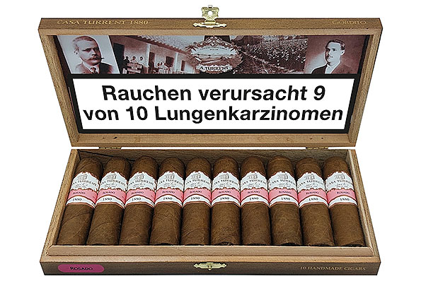 Casa Turrent Serie 1880 Gordito 460 Rosado 10 Cigars Casa Turrent Serie 1880 Gordito 460 Rosado 10 Cigars